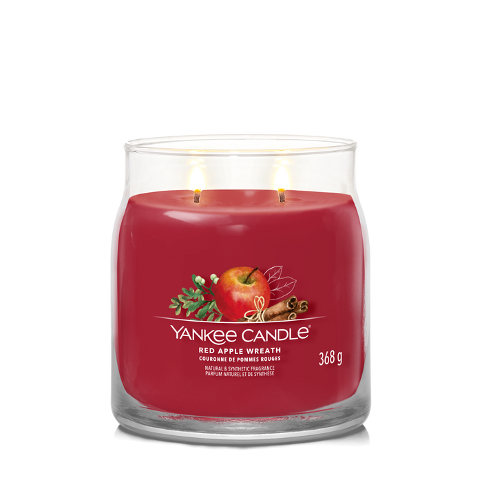 Yankee Candle Red Apple Wreath Signature Medium Jar
