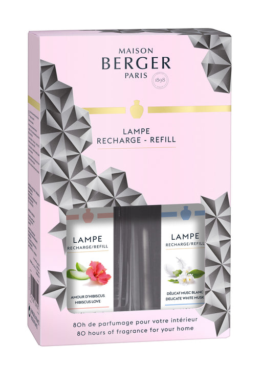 Maison Berger Paris Duo Pack Hibiscus Love + Delicate White Musk Perfume