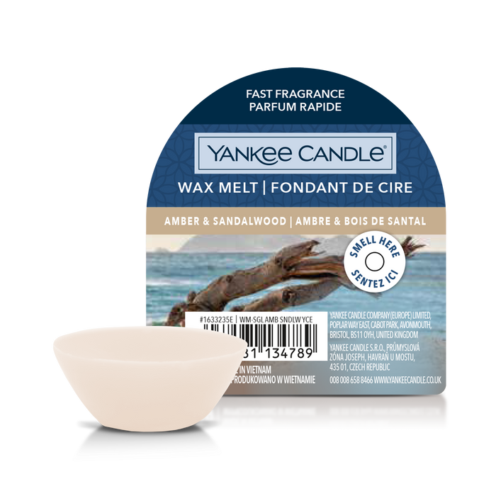 Yankee Candle Amber & Sandalwood Wax Melt