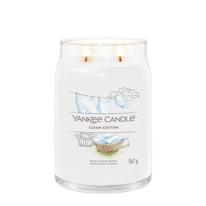 Yankee Candle Clean Cotton Signature Large Jar