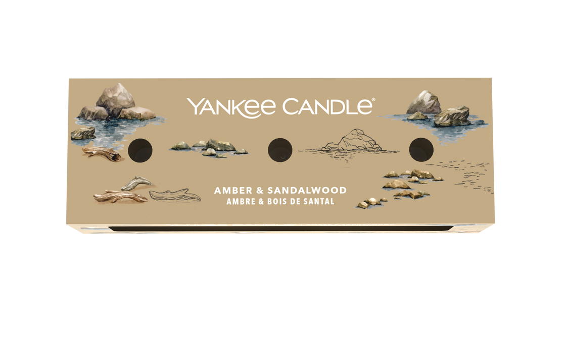 Yankee Candle Amber & Sandalwood  Filled Votive 3 Pack