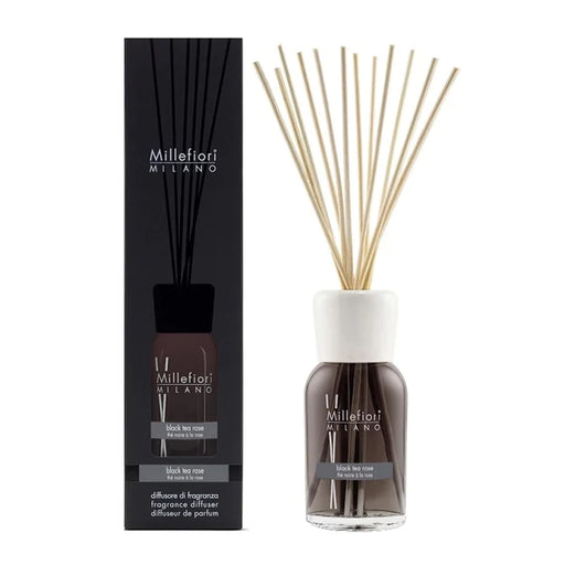 Millefiori Milano Stick Diffuser 250 ml Black Tea and Rose