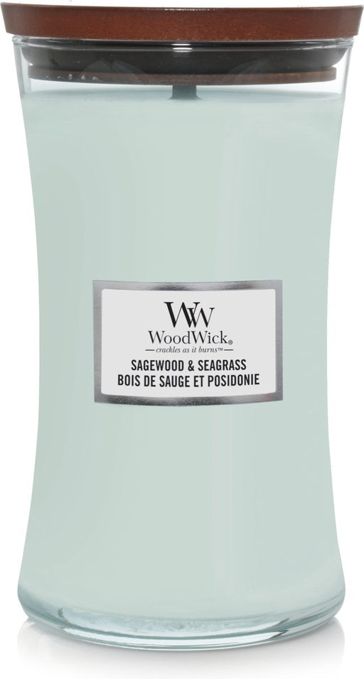 WoodWick Sagewood & Seagrass Large Candle