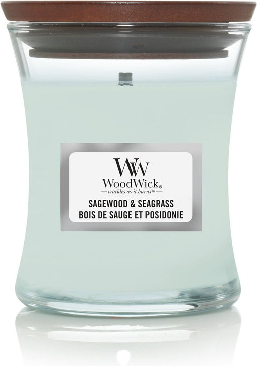 Woodwick Sagewood & Seagrass Mini Candle