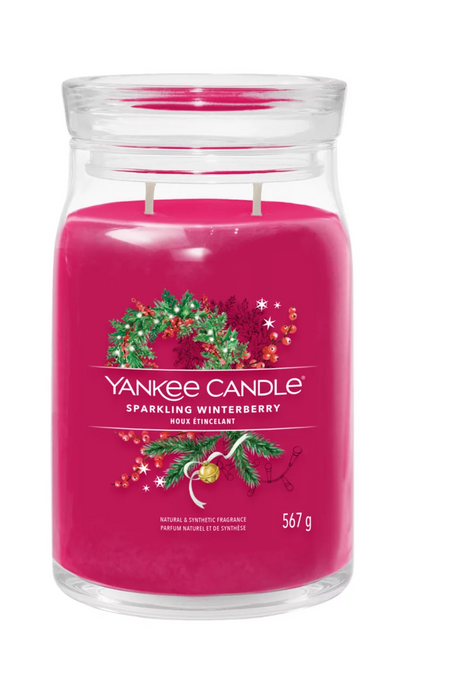 Yankee Candle Sparkling Winterberry Signature Large Jar