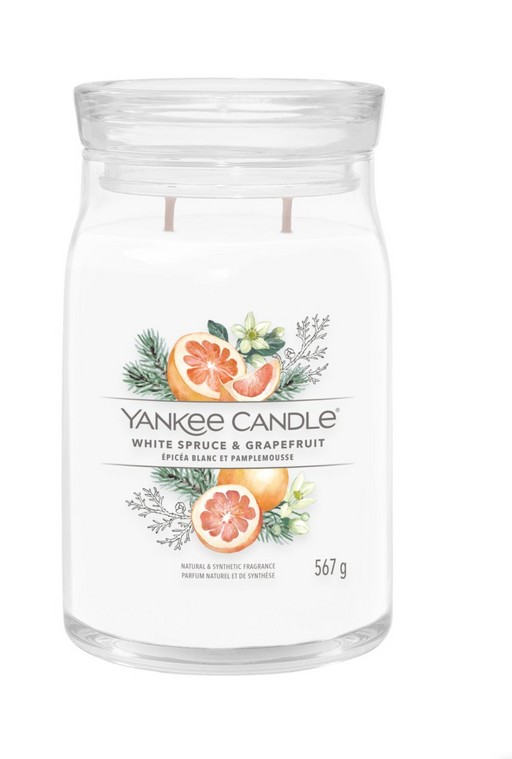 Yankee Candle White Spruce & Grapefruit Signature Large Jar