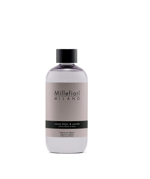 Millefiori Milano Refill For Stick Diffuser 250 ml Cocoa Blanc and Woods