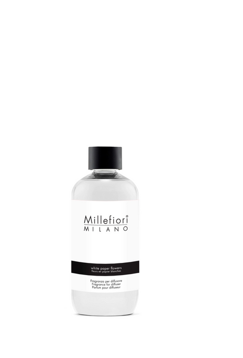 Millefiori Milano Refill For Stick Diffuser 250 ml White Paper Flowers