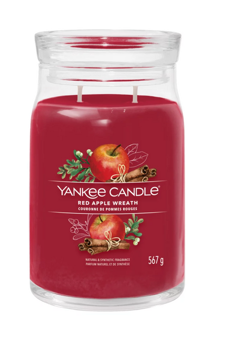 Yankee Candle Red Apple Wreath Signature Large Jar