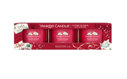 Yankee Candle Letters to Santa Signature Filled Votive 3-pack