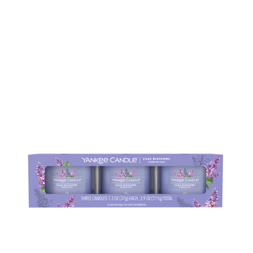 Yankee Candle Lilac Blossoms Signature Filled Votive 3-pack