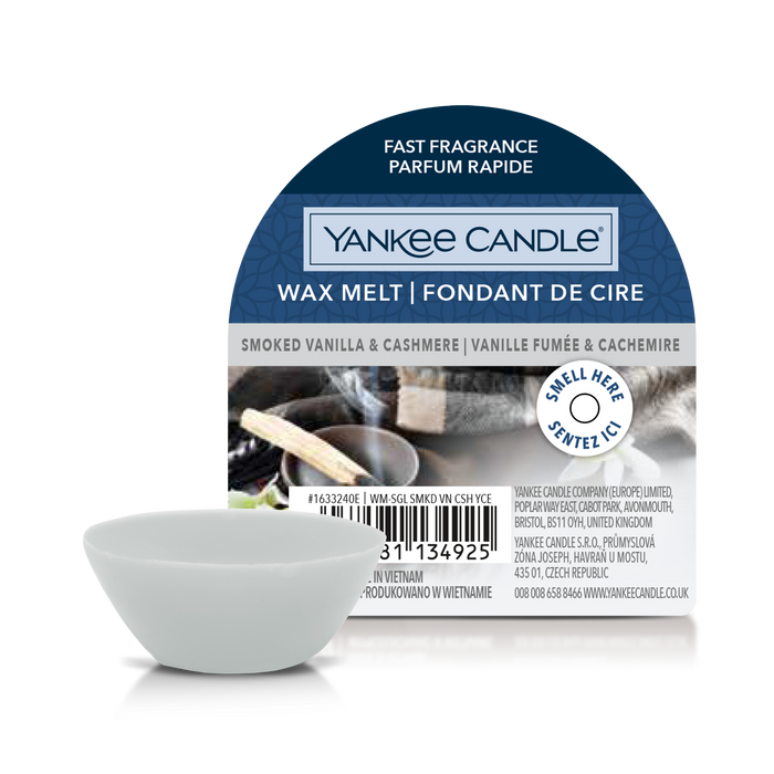 Yankee Candle Smoked Vanilla & Cashmere Wax Melt