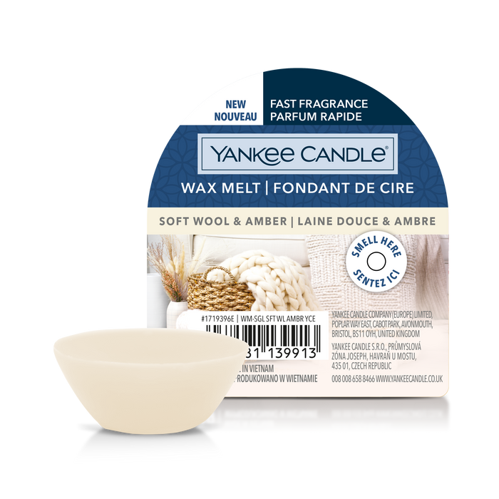 Yankee Candle Soft Wool & Amber Wax Melt