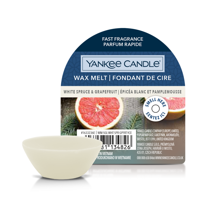 Yankee Candle White Spruce & Grapefruit New Wax Melt