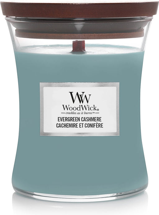 Woodwick Evergreen Cashmere Medium Candle