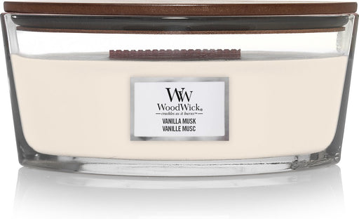 Woodwick Vanilla Musk Ellipse Candle
