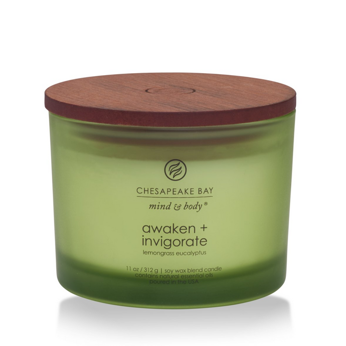 Chesapeake Bay Awaken & Invigorate – Lemongrass Eucalyptus 3-Wick Candle