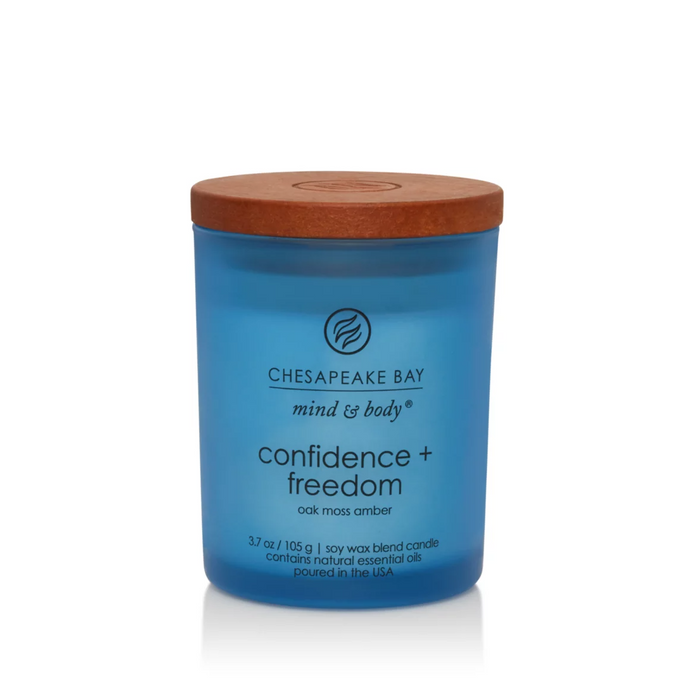 Chesapeake Bay Confidence & Freedom – Oak Moss Amber  Small Candle