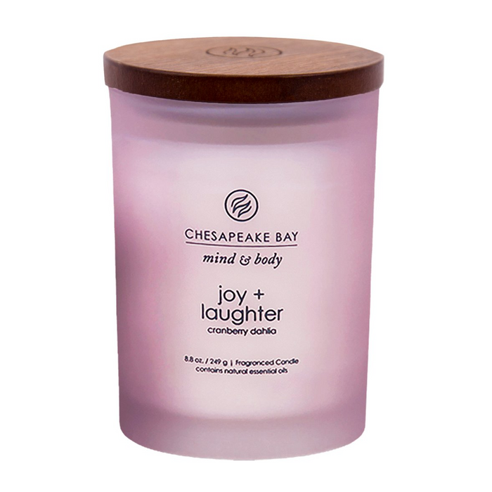 Chesapeake Bay Joy & Laughter – Cranberry Dahlia Medium Candle