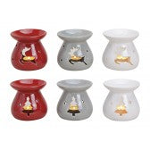 Burner ceramic, 6-assorted, Tree/Moose 10X10 CM