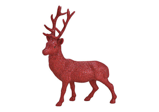 Glitter Red Deer Decorative Accessorie