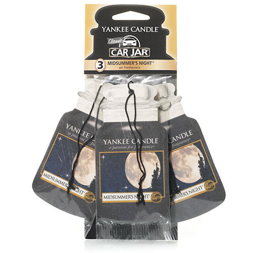 Yankee Candle Midsummer's Night Car Jar Classic 3 pack Luchtverfrisser