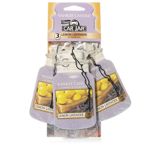 Yankee Candle Lemon Lavender Car Jar Classic 3 pack Luchtverfrisser