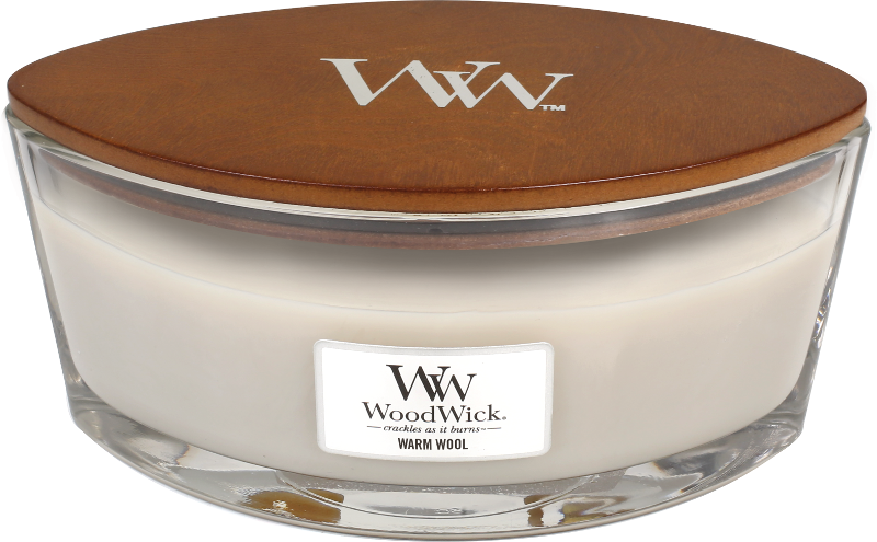 WoodWick Warm Wool Ellipse Candle
