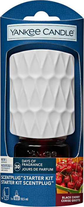 Yankee Candle  Black Cherry New Electric Base Organic + Refill Black Cherry
