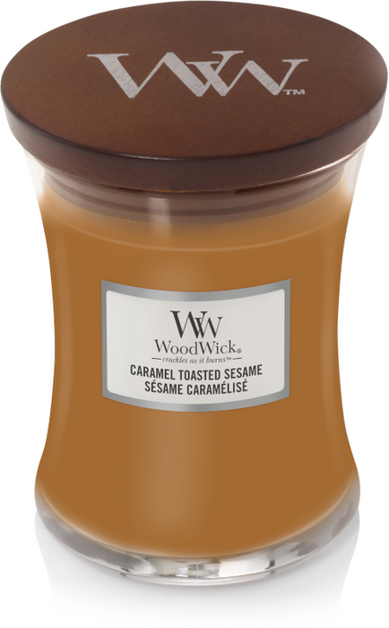 WoodWick Caramel Toasted Sesame Medium Candle