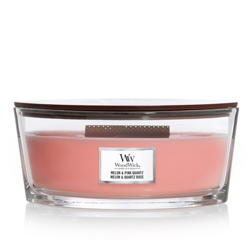 WoodWick Melon & Pink Quartz Ellipse Candle