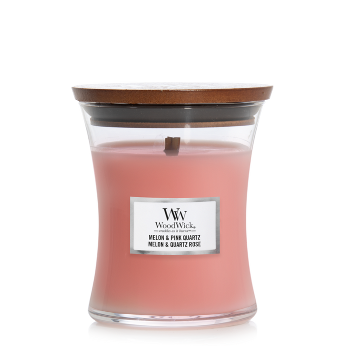 WoodWick Melon & Pink Quartz Medium Candle