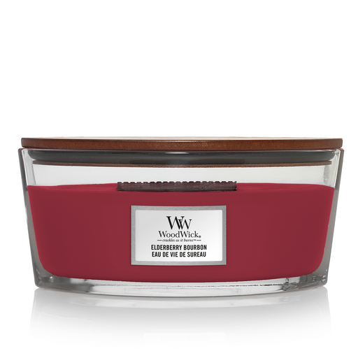 WoodWick Elderberry Bourbon Ellipse Candle