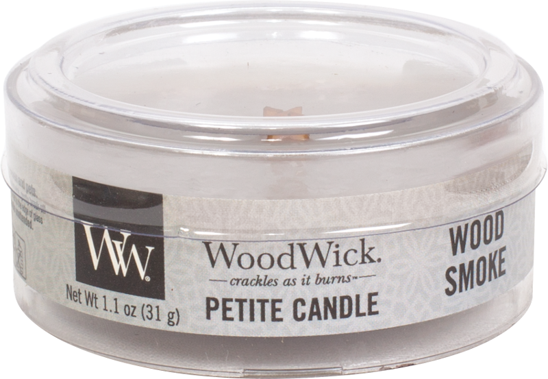 Woodwick Wood Smoke Petite Candle