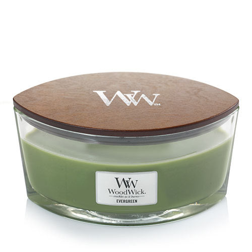 WoodWick Evergreen Ellipse Candle
