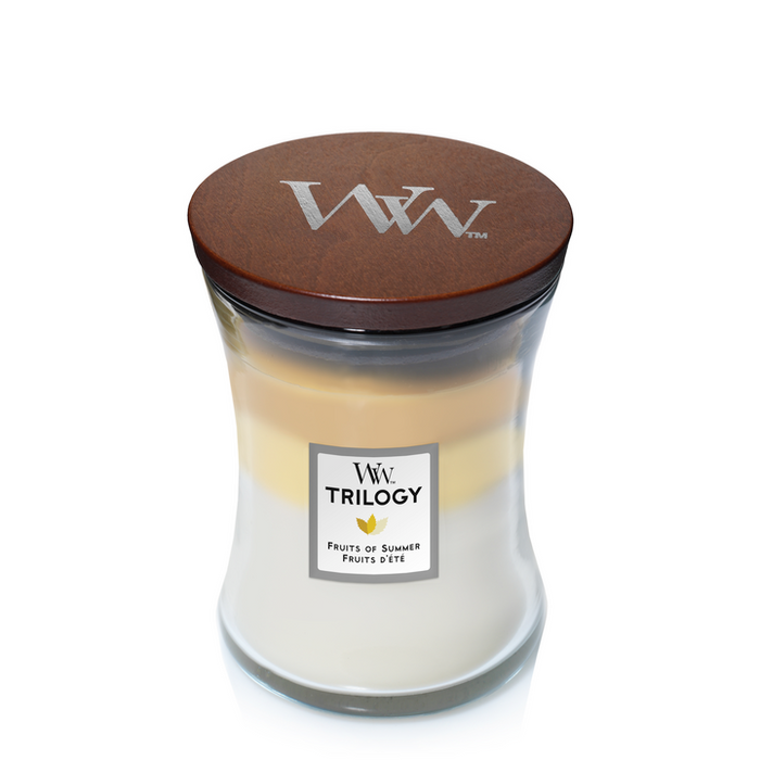 WoodWick Fruits of Summer Trilogy Medium Candle