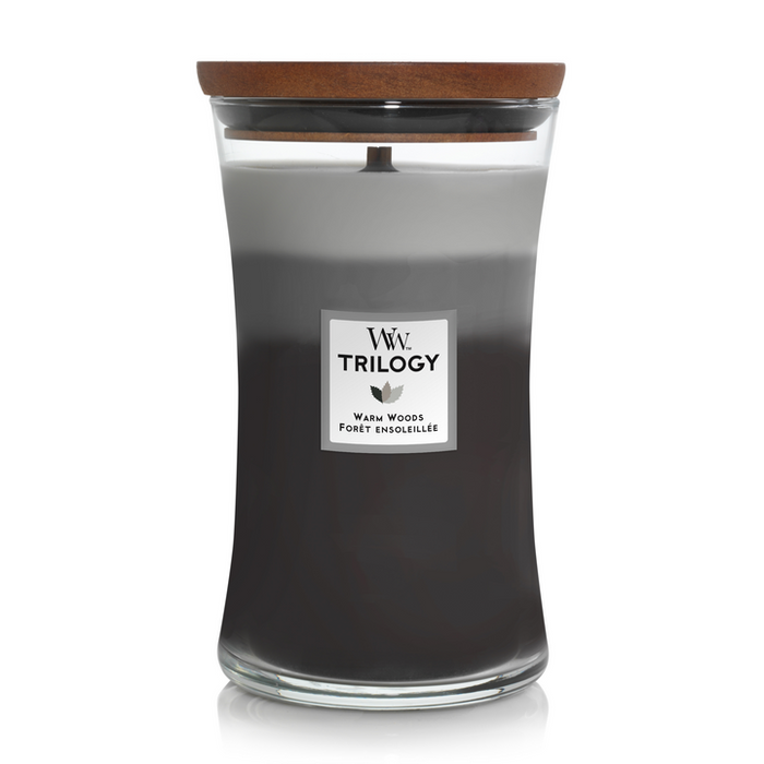 WoodWick Warm Woods Trilogy Large Candle