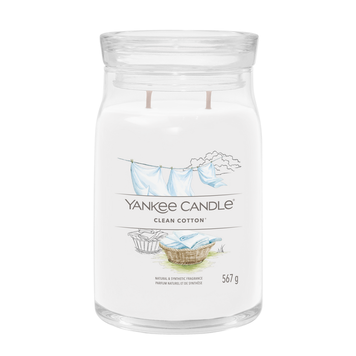 Yankee Candle Clean Cotton Signature Large Jar
