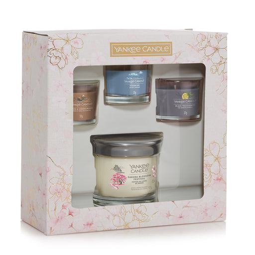 Yankee Candle Sakura Blossom Festival Small Tumbler & 3 Filed Votive