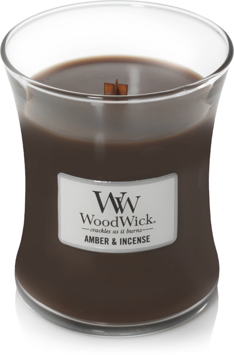 Woodwick Amber & Incense Medium Candle