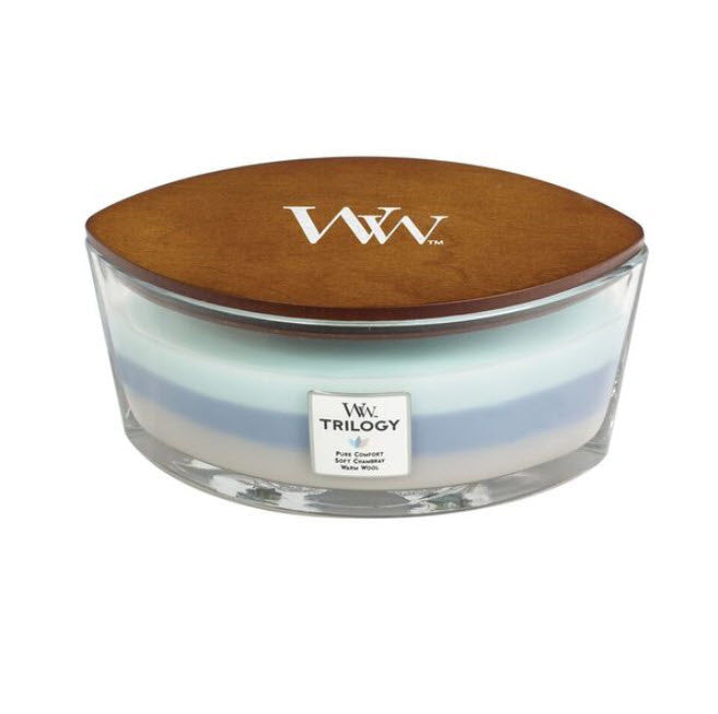 Woodwick Woven Comfort Trilogy Ellipse Candle