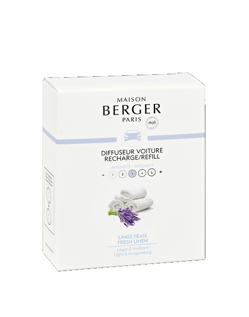 Maison Berger Paris Car Diffuser Fresh Linen Refill