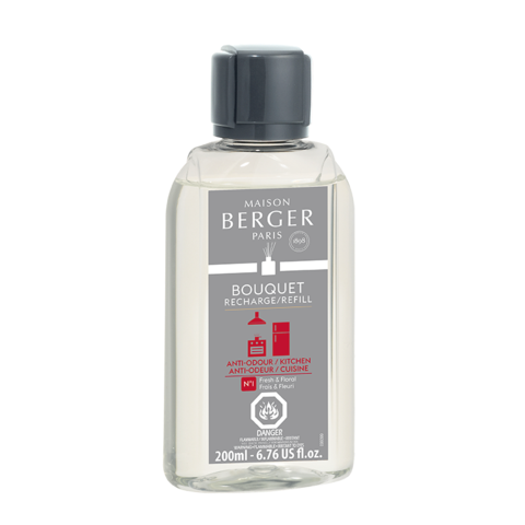 Maison Berger Paris Anti-Odor Kitchen #1 Fresh & Floral Refill Reed Diffuser