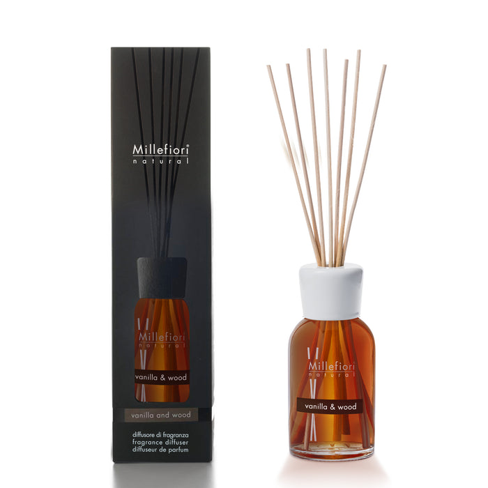 Milefiori Milano Stick Diffuser 250 ml Vanilla & Wood