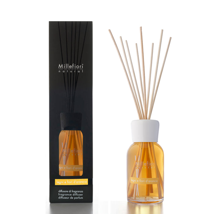 Millefiori Milano Stick Diffuser 100 ml Legni E Fiori D'Arancio