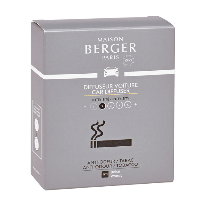 Maison Berger Paris Car diffuser Anti-Odor Tabacco refill #1Woody Refill