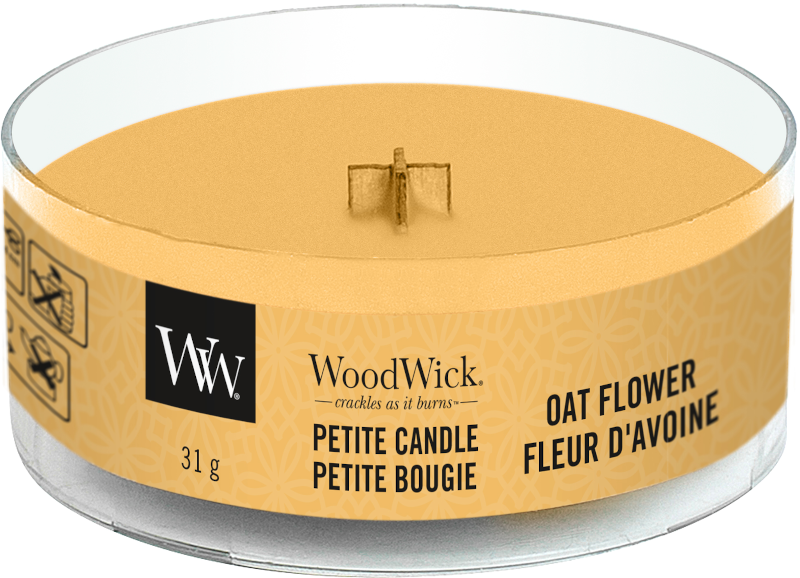 Woodwick Oat Flower Petite Candle