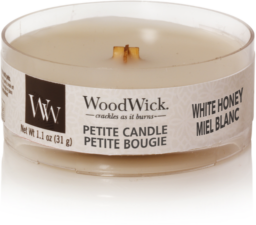 Woodwick White Honey Petite Candle
