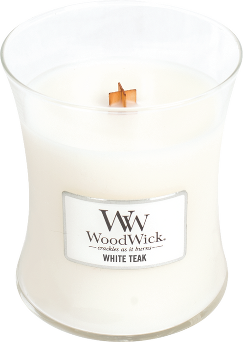 WoodWick White Teak Medium Candle