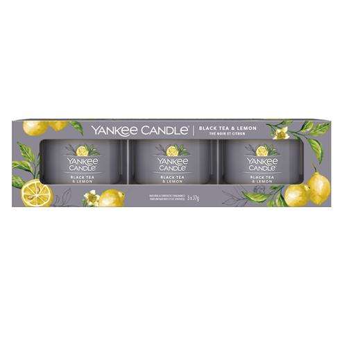 Yankee Candle Black Tea & Lemon  Filled Votive 3 Pack